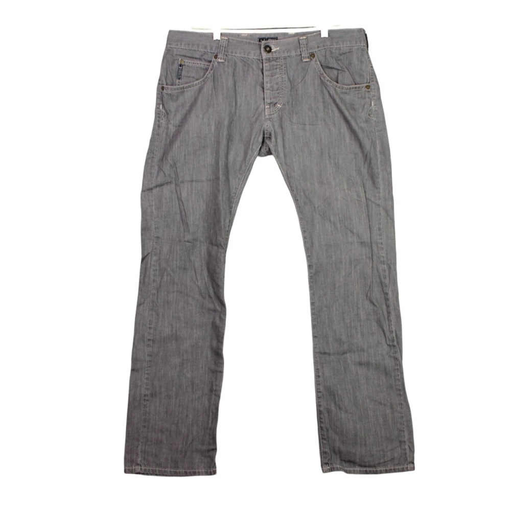 Armani Jeans J31 Men Jeans Regular Fit Lightweight Denim 36x34 Gray Classic Wash